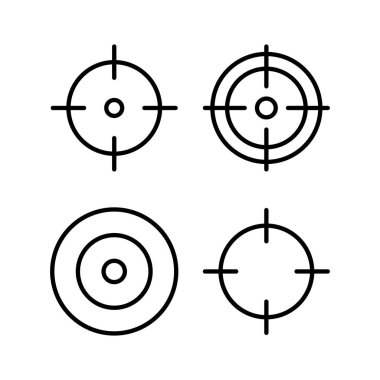 Hedef ikon vektör çizimi. hedef simge vektörü. hedef pazarlama işareti ve sembol
