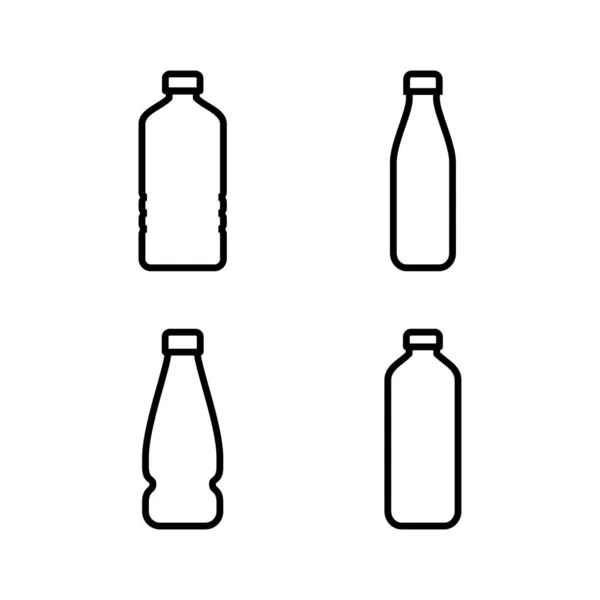 Flaska Ikon Vektor Illustration Flaska Tecken Och Symbol — Stock vektor