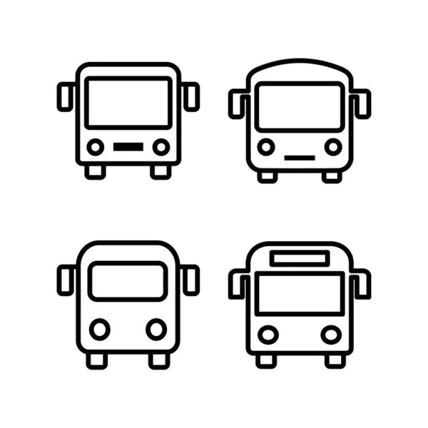 Ikona Vektoru Sběrnice Značka Symbol Autobusu Symbol Přepravy — Stockový vektor