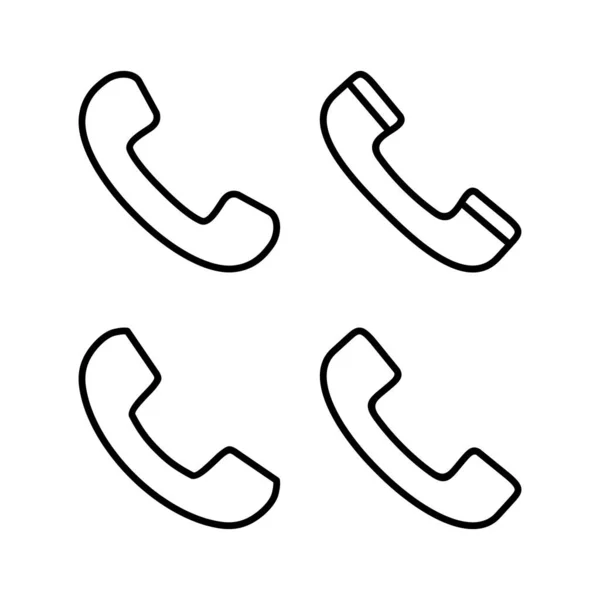Ring Ikonen Vektor Illustration Telefonskylt Och Symbol Telefonikon Kontakta Oss — Stock vektor