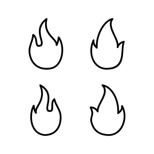 stock vector Fire icon vector illustration. fire sign and symbol