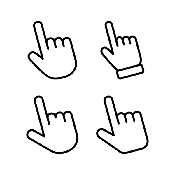 stock vector Hand cursor icon vector illustration. cursor sign and symbol. hand cursor icon clik