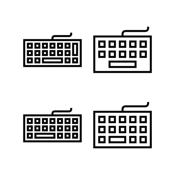 Keyboard Icon Vector Illustration Keyboard Sign Symbol — Stock Vector