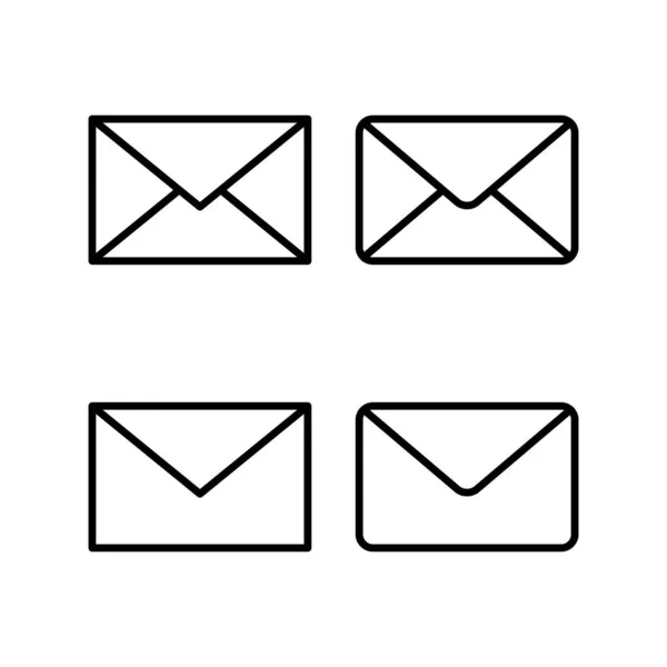 Posta Ikon Vektor Illusztráció Mail Jel Szimbólum Mail Ikon Borítékikon — Stock Vector