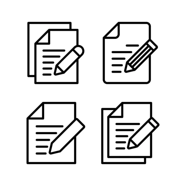 Note Icon Vector Illustration Notepad Sign Symbol — 图库矢量图片