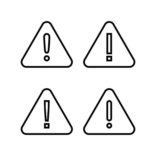 Ilustrace Výkřiku Nebezpečí Značka Symbol Pozornosti Varovné Znamení Nebezpečí — Stockový vektor