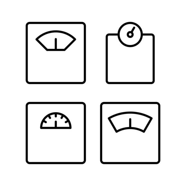 Skaliert Icon Vektor Illustration Gewichtsskala Zeichen Und Symbol — Stockvektor