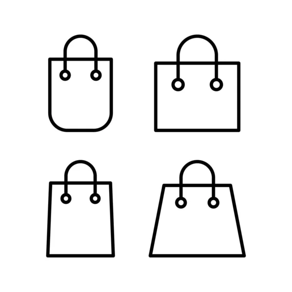 Shopping Bag Icona Vettoriale Illustrazione Segno Simbolo Dello Shopping — Vettoriale Stock