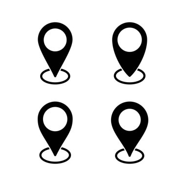 Adres simgesi vektör illüstrasyonu. Ev işareti ve sembol. nokta