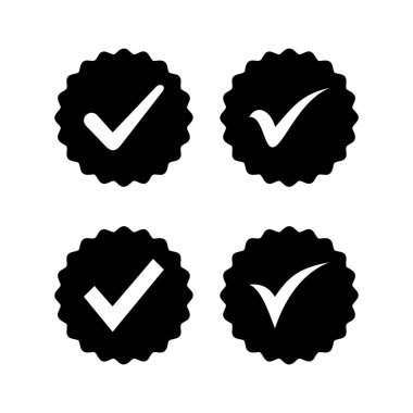 Onaylanmış ikon vektör illüstrasyonu. Sertifikalı Madalya Simgesi. işaretle