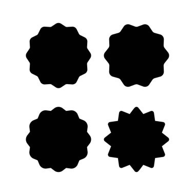 Rozet simgesi vektör çizimi. Ödül ikon vektörü. İşaret ve simgelere ulaş