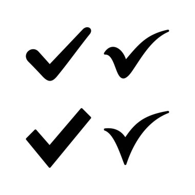 İşaret simgesi vektör illüstrasyonunu kontrol et. İşaret işareti ve sembol