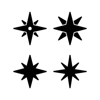 Pusula simgesi vektör illüstrasyonu. ok pusula simgesi işareti ve sembolü