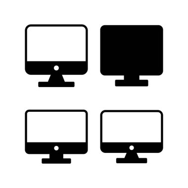 Bilgisayar simgesi vektör illüstrasyonu. bilgisayar izleme işareti ve simgesi