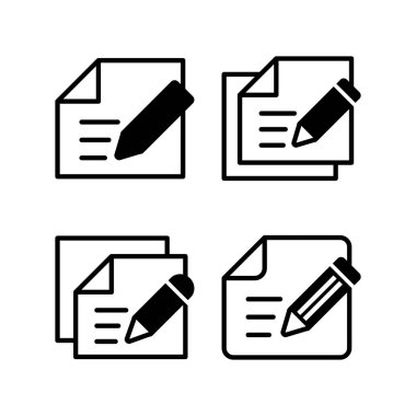 Note icon vector illustration. notepad sign and symbol