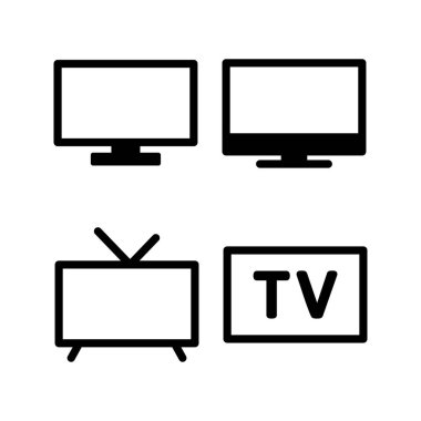 Televizyon ikonu vektör illüstrasyonu. televizyon işareti ve sembol