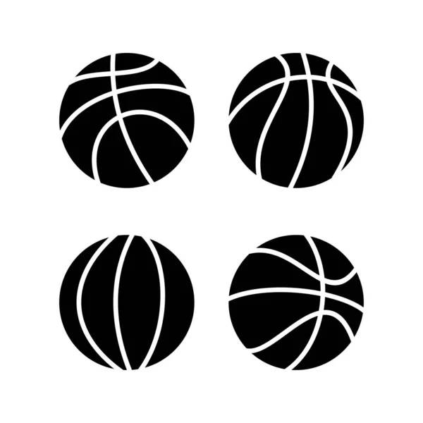 Illustrazione Vettoriale Icona Del Basket Pallacanestro Segno Simbolo — Vettoriale Stock