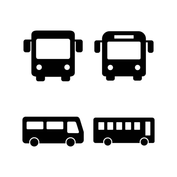 Ilustração Vetor Ícone Ônibus Sinal Ônibus Símbolo Símbolo Transporte — Vetor de Stock