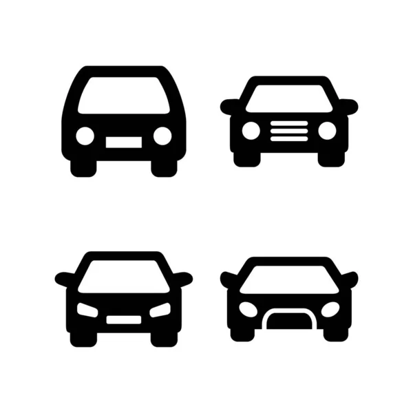Автомобіль Значок Векторні Ілюстрації Знак Автомобіля Символ Невеликий Седан — стоковий вектор