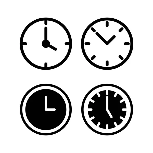 Clock Icon Vector Illustration Time Sign Symbol Watch Icon — Stock Vector