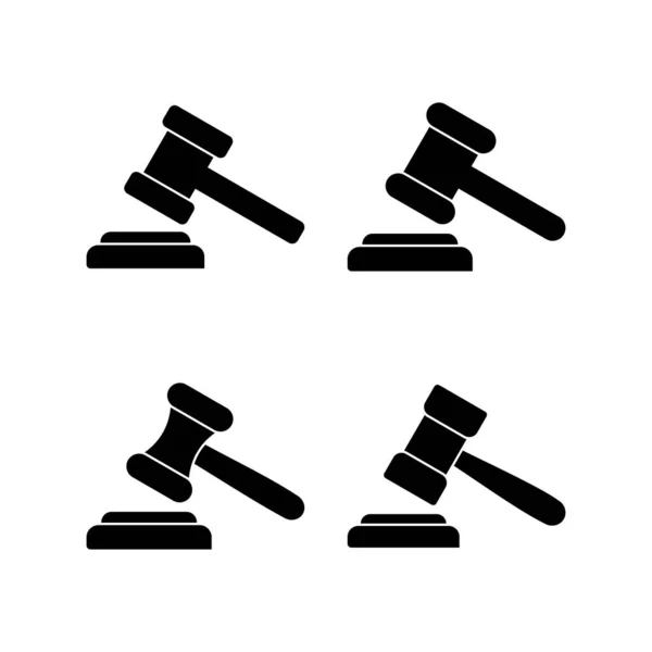 Ікона Гевель Векторна Ілюстрація Суддя Дав Знак Символ Значок Закону — стоковий вектор
