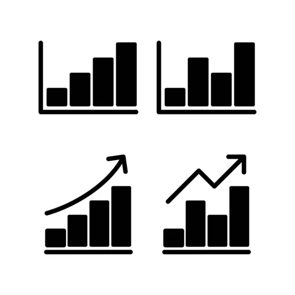 Växande Diagram Ikon Vektor Illustration Sjökort Och Symbol Diagram Ikon — Stock vektor