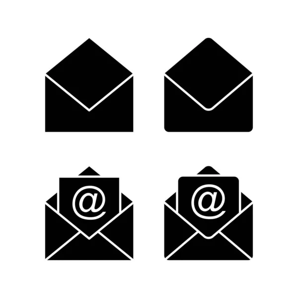 Illustration Des Mail Icon Vektors Mail Zeichen Und Symbol Mail — Stockvektor