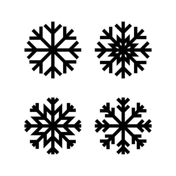 Icono Nieve Ilustración Vector Copo Nieve Signo Símbolo — Archivo Imágenes Vectoriales