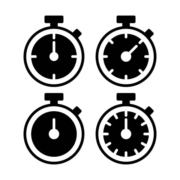 Stoppuhr Icon Vektor Illustration Zeitschaltzeichen Und Symbol Countdown Symbol Zeitspanne — Stockvektor