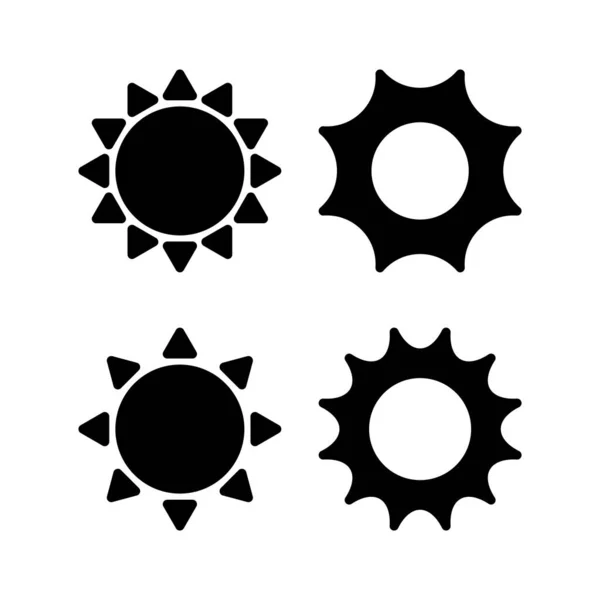 Sun Icon Vector Illustration Brightness Sign Symbol — Stock Vector