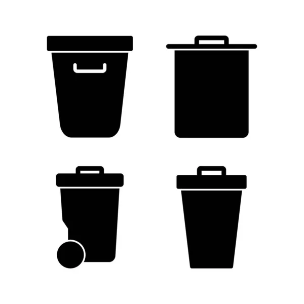 Trash Icon Vector Illustration Trash Can Icon Delete Sign Symbol — Stock Vector