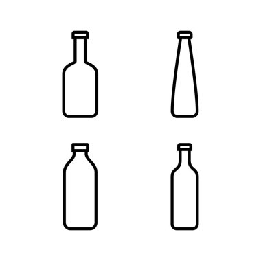 Şişe ikonu vektör illüstrasyonu. şişe işareti ve sembol