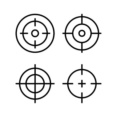 Hedef ikon vektör çizimi. hedef simge vektörü. hedef pazarlama işareti ve sembol