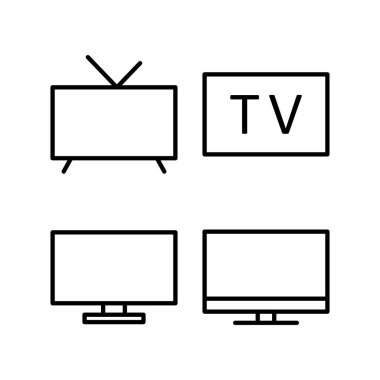 Televizyon ikonu vektör illüstrasyonu. televizyon işareti ve sembol