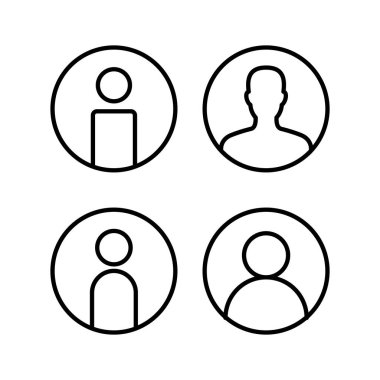 Kullanıcı Simgesi vektör illüstrasyonu. İmza ve sembol. insanlar simgesi. 