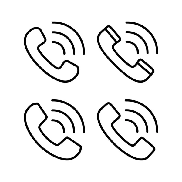 Κλήση Εικονίδιο Διανυσματική Εικόνα Τηλεφωνικό Σήμα Και Σύμβολο Εικονίδιο Τηλεφώνου — Διανυσματικό Αρχείο