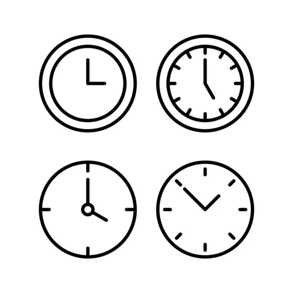 Obrázek Vektoru Ikon Hodin Znamení Času Symbol Ikona Sledování — Stockový vektor