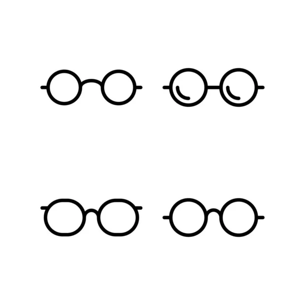 Szemüveg Ikon Vektor Illusztráció Szemüveg Jel Szimbólum — Stock Vector