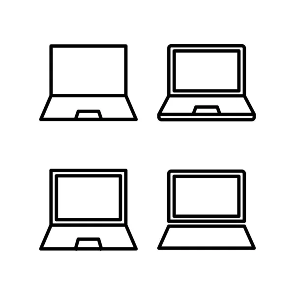 Ilustração Vetor Ícone Portátil Sinal Computador Símbolo — Vetor de Stock