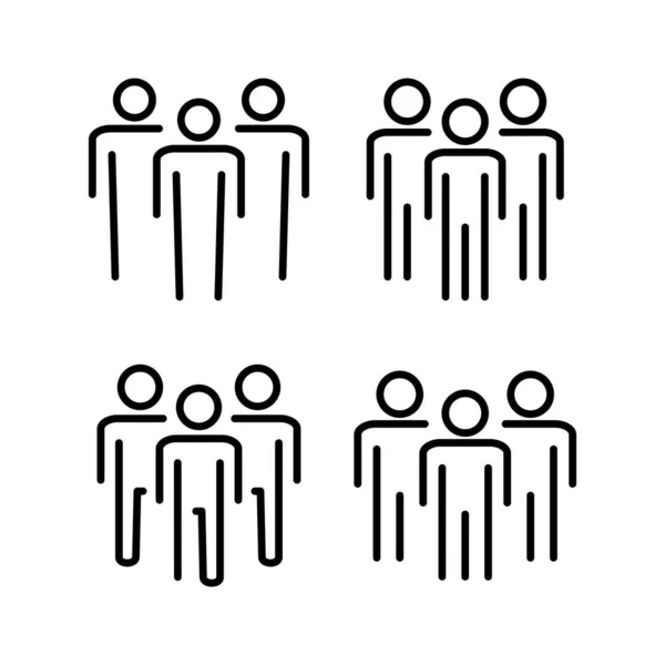 Obrázek Vektoru Ikon Lidí Znak Symbol Osoby Vektor Ikon Uživatele — Stockový vektor
