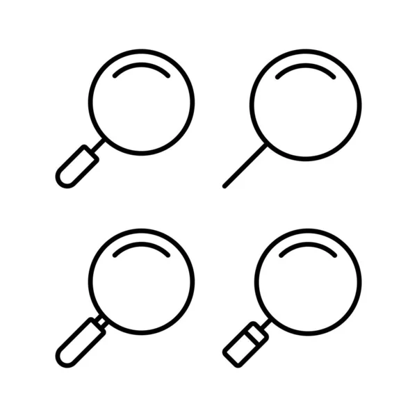 Search Icon Vector Illustration Search Magnifying Glass Sign Symbol — Stock Vector