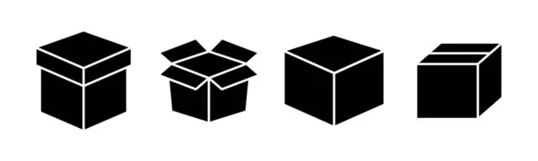 Box Icon Vektor Illustration Kastenschild Und Symbol Paket Paket — Stockvektor