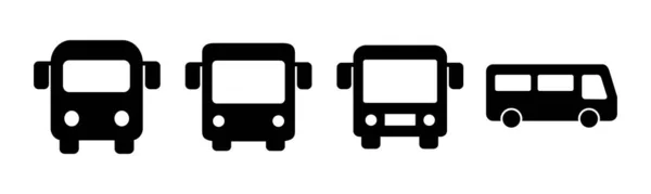 总线图标向量说明 公共汽车标志和符号 运输符号 — 图库矢量图片