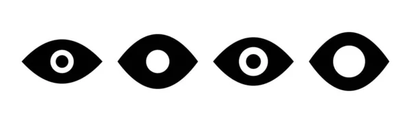Göz Ikonu Vektör Illüstrasyonu Göz Işareti Sembol Bak Görüş Simgesi — Stok Vektör