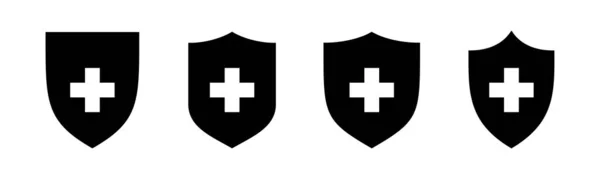 Медичне Страхування Значок Векторні Ілюстрації Підпис Символ Страхового Документа — стоковий вектор