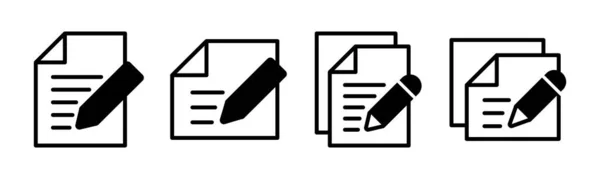 Note Icon Vector Illustration Notepad Sign Symbol — стоковый вектор