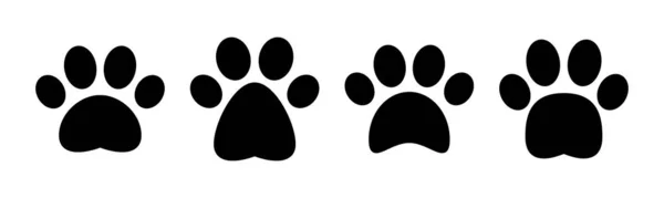 Pfotensymbolvektorabbildung Pfotenabdruck Zeichen Und Symbol Pfote Für Hund Oder Katze — Stockvektor