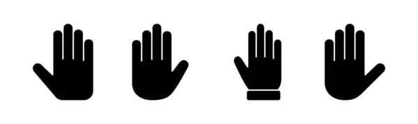 Kézi Ikon Vektor Illusztráció Kézjel Szimbólum Kézmozdulat — Stock Vector