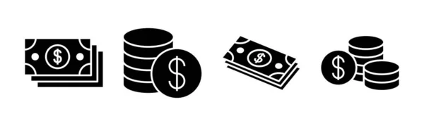 Ilustração Vetor Ícone Dinheiro Sinal Dinheiro Símbolo — Vetor de Stock