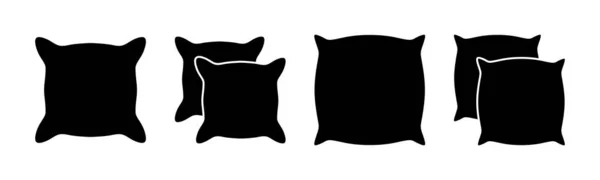 Pillow Icon Vector Illustration Pillow Sign Symbol Comfortable Fluffy Pillow — Stock Vector